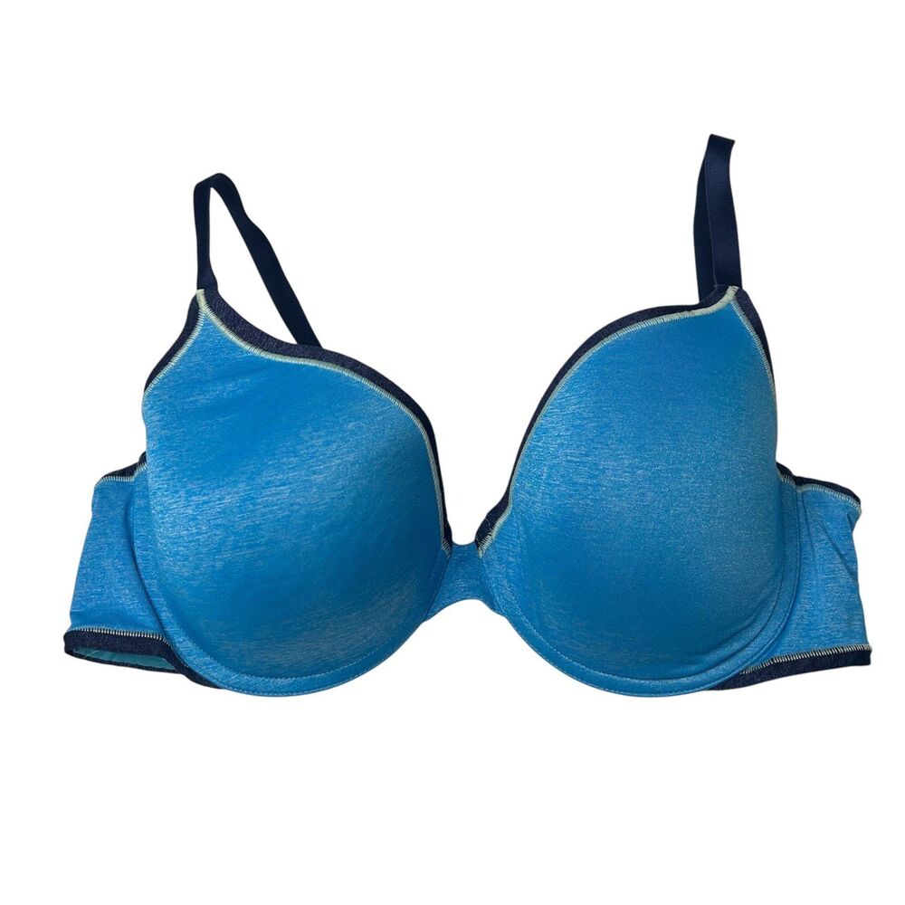 Victoria’s Secret lined demi blue heathered bra 34DD